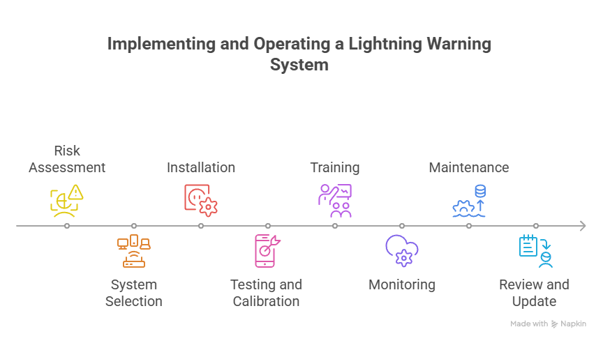 Lightning Warning System for Golf Course 