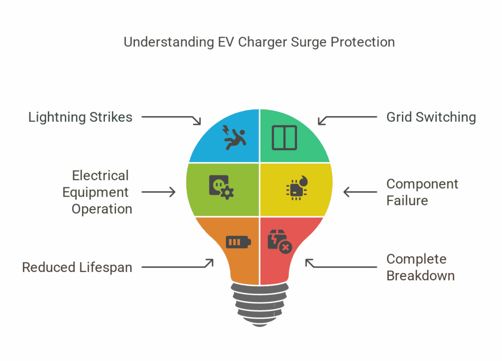 EV Charger Surge Protection: Why Your New Car Needs a Whole Home Surge Protector 1 EV charger surge protection