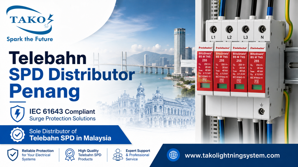 TAKO since 1979: IEC 61643 Telebahn SPD Distributor Penang 8 Telebahn SPD Distributor Penang