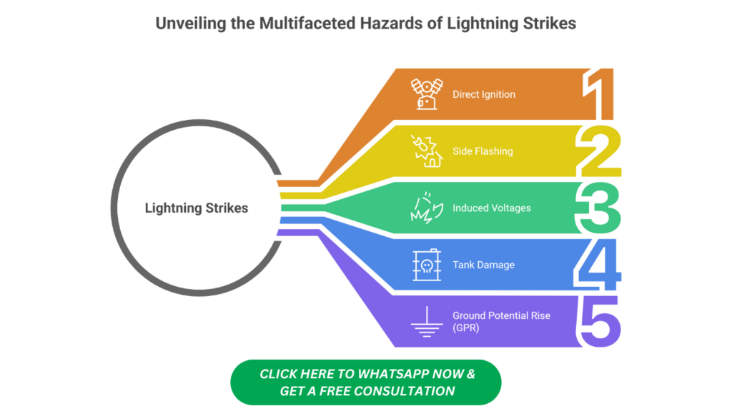 Oil Tank Lightning Protection