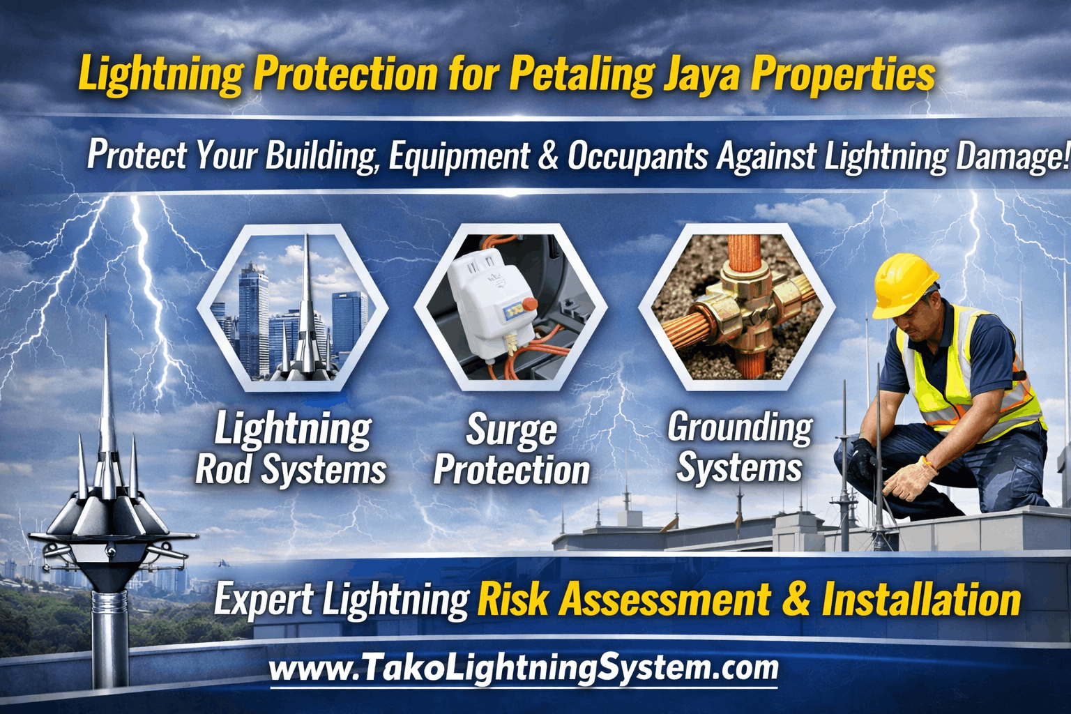 TAKO since 1979: Petaling Jaya Lightning Protection Contractors 2 Petaling Jaya Lightning Protection Contractors