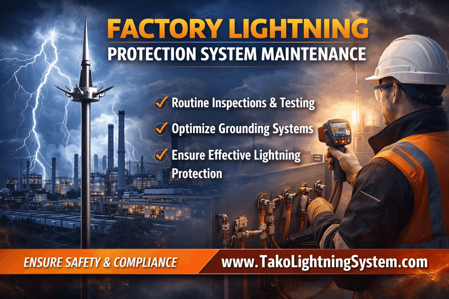 Factory Lightning Protection System Maintenance