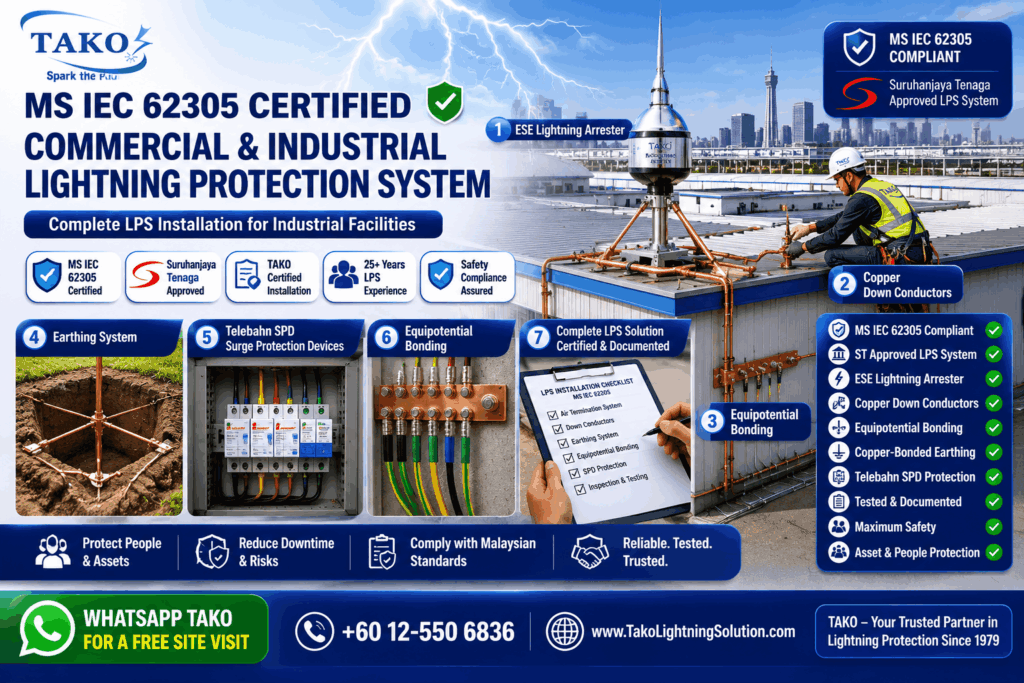MS IEC 62305 Certified